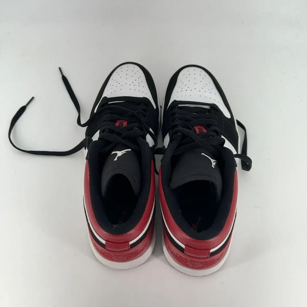 Nike Air Jordan 1 Low Shoes Mens‎ Size 10.5 Black Gym Red Black Toe 553558-116